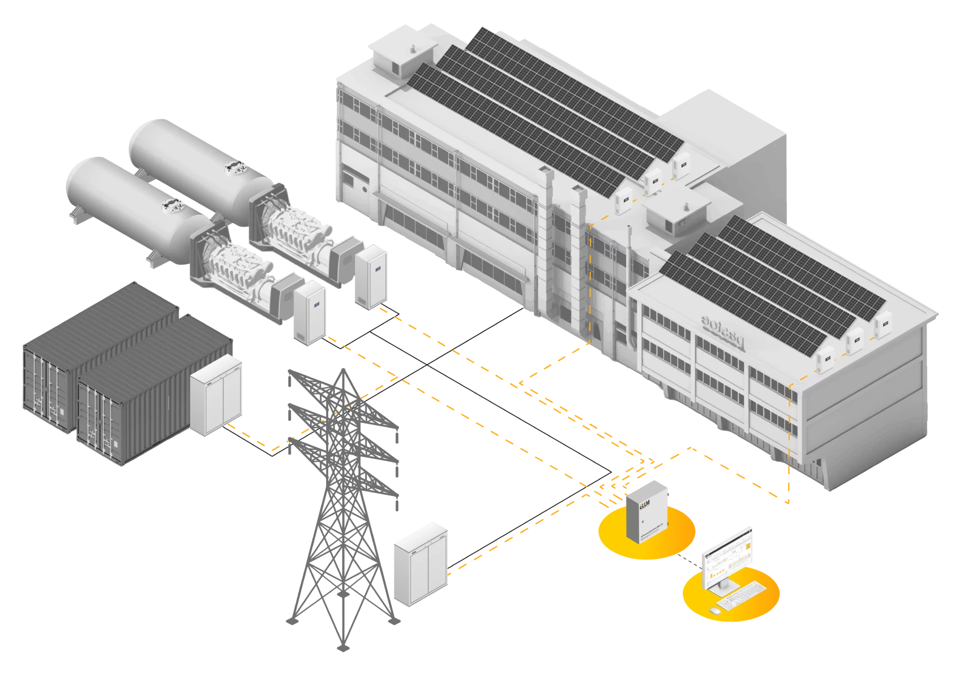 C&I Building Solar diesel by Elum energy
