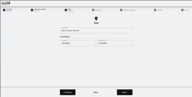 Site settings econf by Elum energy