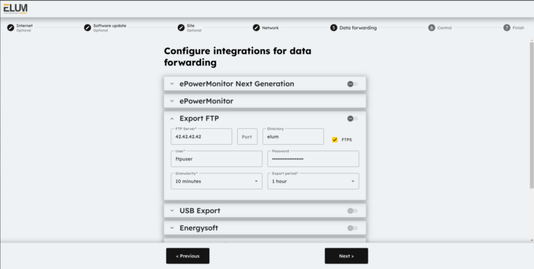 Data config econf screenshot by Elum energy