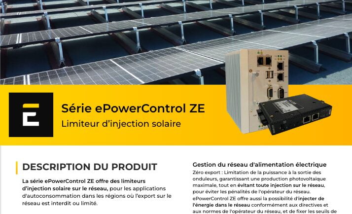 VFR ePowerControl ZE Datasheet