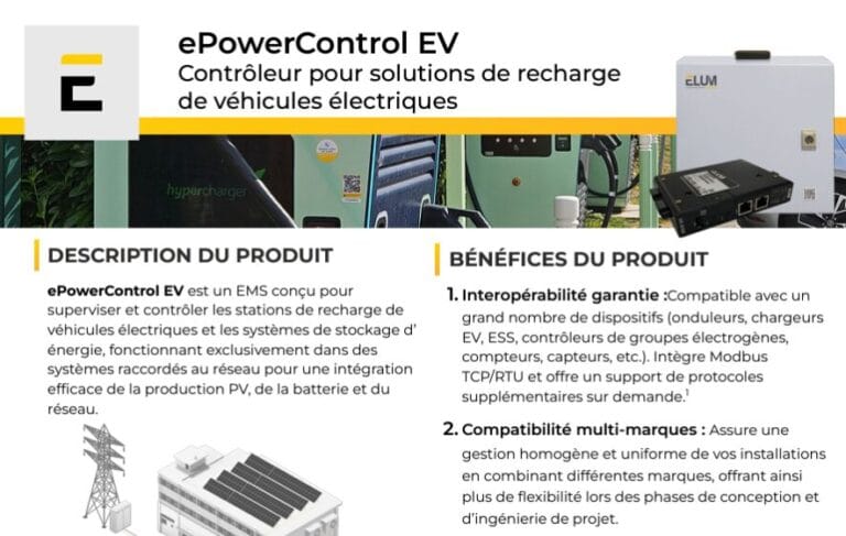 ePowerControl EV - Fiche technique