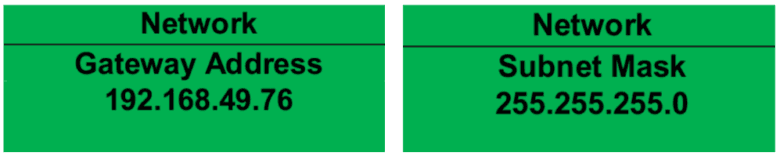 network gateway and subnet