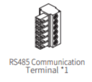 RS485 Comm terminal 1