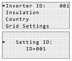 setting inverter ID - 4
